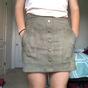 Suede Skirt